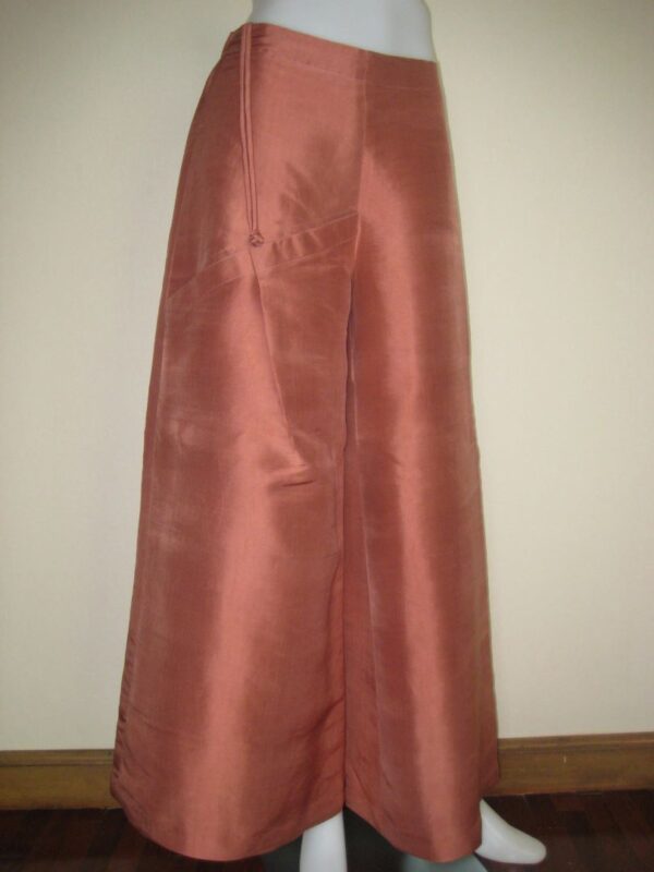 Wide Leg Pant with Front Pocket and Covered Button II